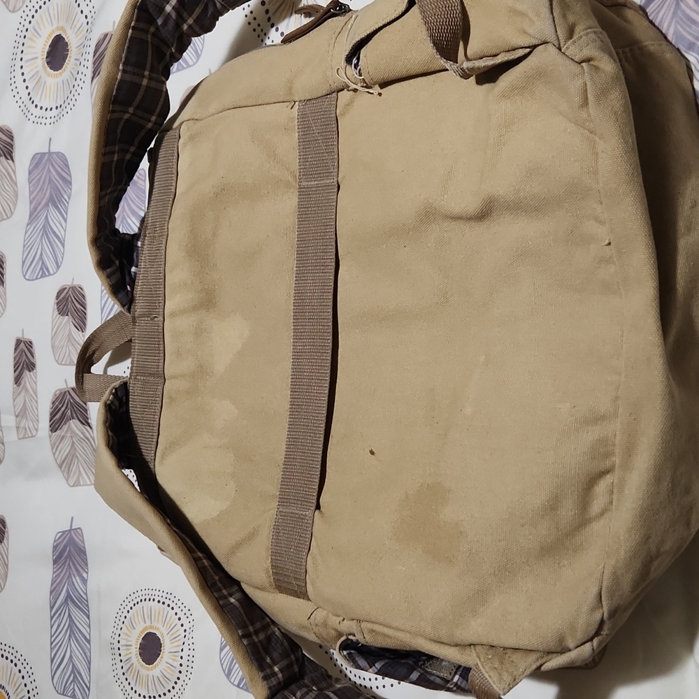Tan and Brown Men's Bag - Picture 3 of 11